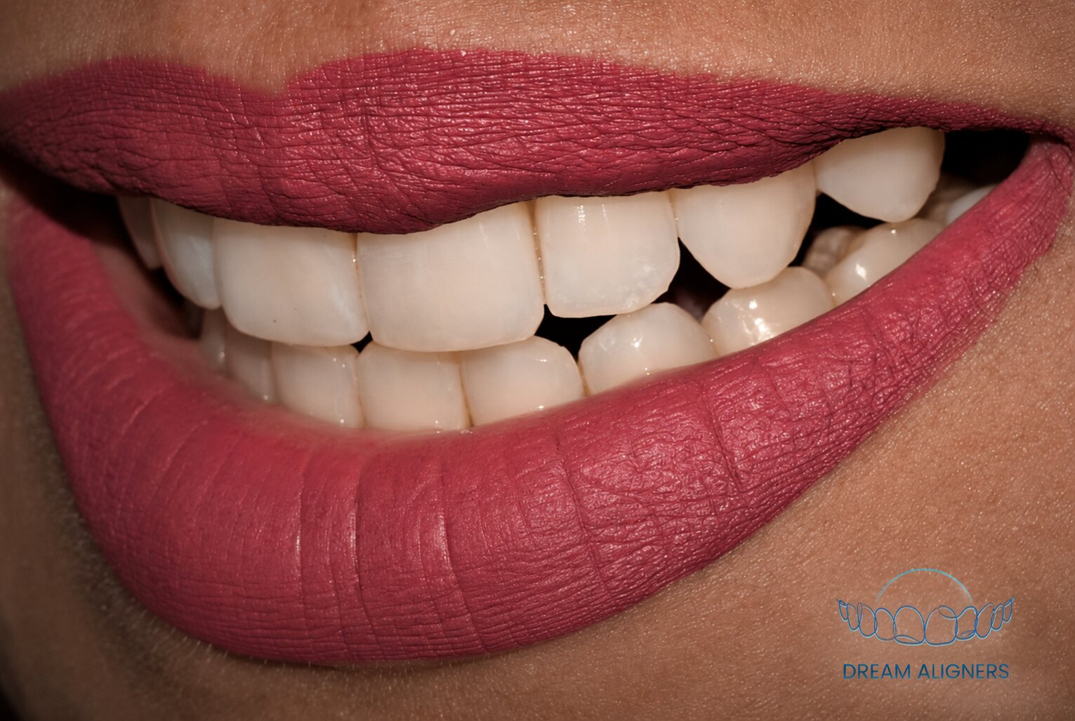 Sourire parfait après alignement dentaire Dream Aligners